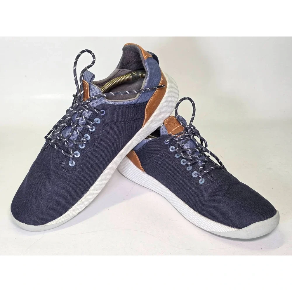 Olukai Nanea LI Mens Shoes Size 9.5 Navy Lace Up Low Top Walking Casual Sneakers